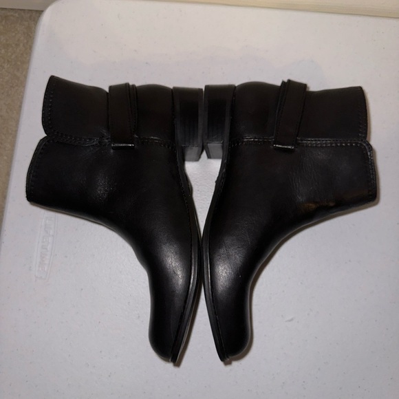 Fossil women’s Black Leather Ankle Booties with Buckle 8.5 punk western boho - Picture 5 of 14